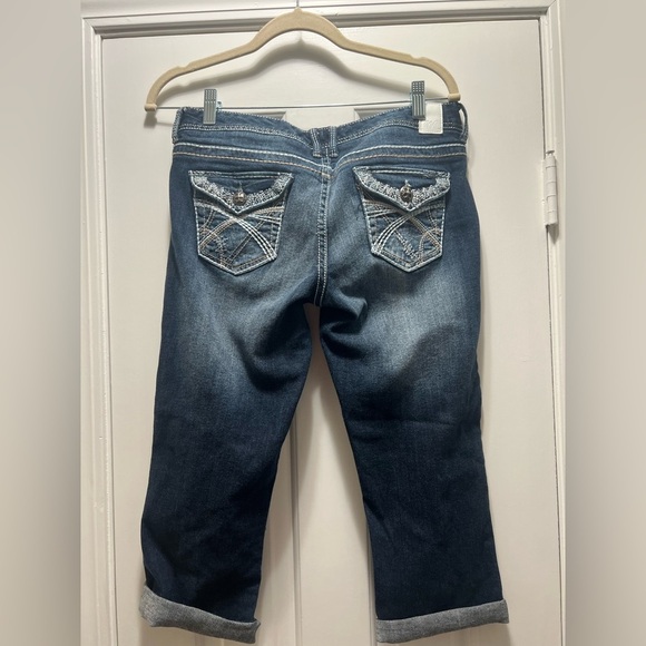 Maurice’s Denim Blue Jean Capri Pants size 7/8 - Picture 4 of 4